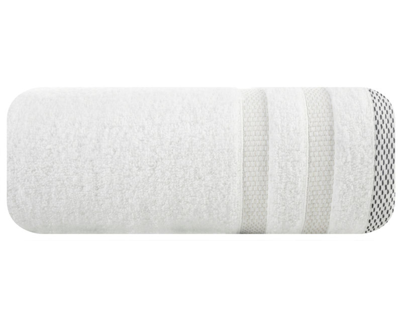 Ivanya Midweight Jacquard Fingertip Towel, White