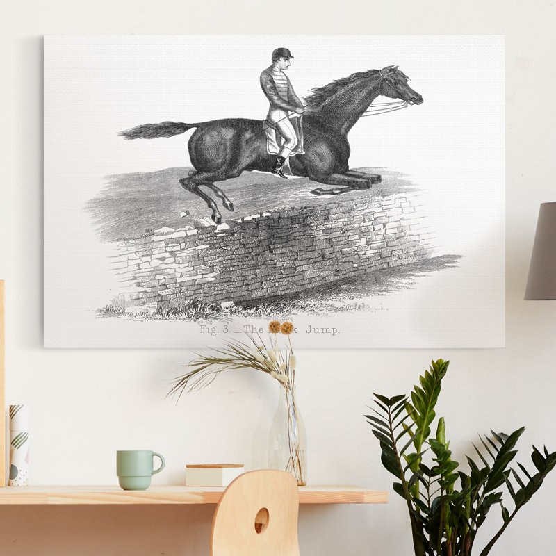 « The Buck Jump »-impression sur toile, H 36 po x l 24 po x P 1 po, Toile tendue