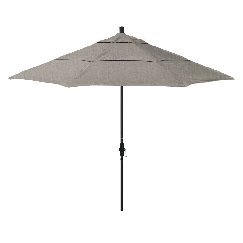 Parasol de marché Broadmeade octogonal Sunbrella, Sunbrella® à tissage uni palette colombe
