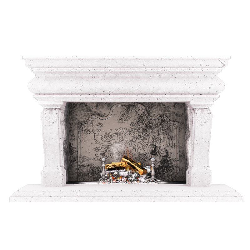 Great Adana Fireplace Surround, Old World White
