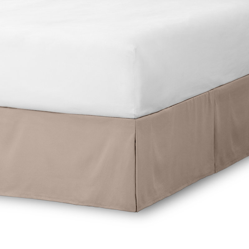 Tailored 15" Pleated Bed Skirt, Twin XL, Taupe