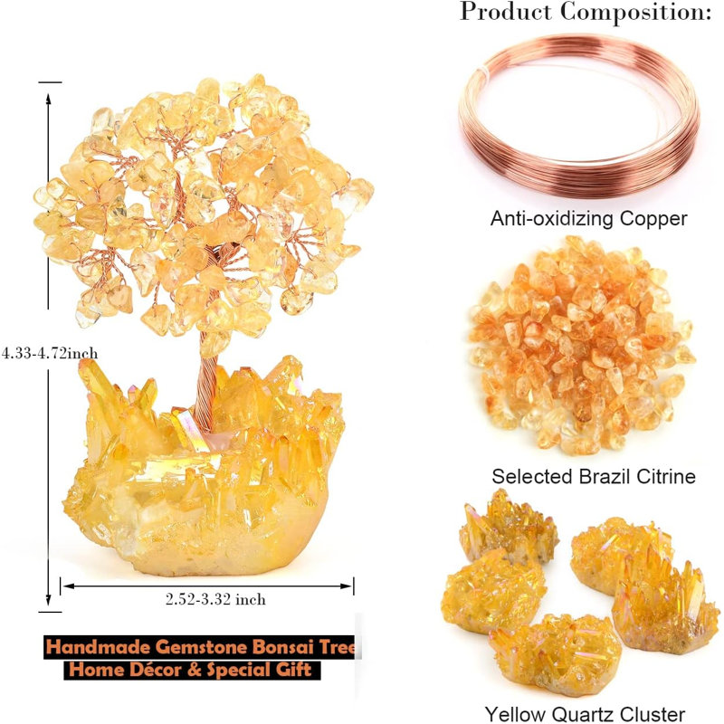Yellow Crystal Tree of Life