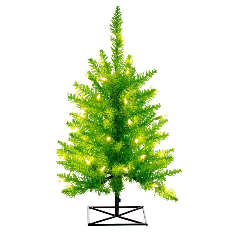 Sapin de Noël artificiel Lime, 10' H x 68" W, Non pré-éclairé