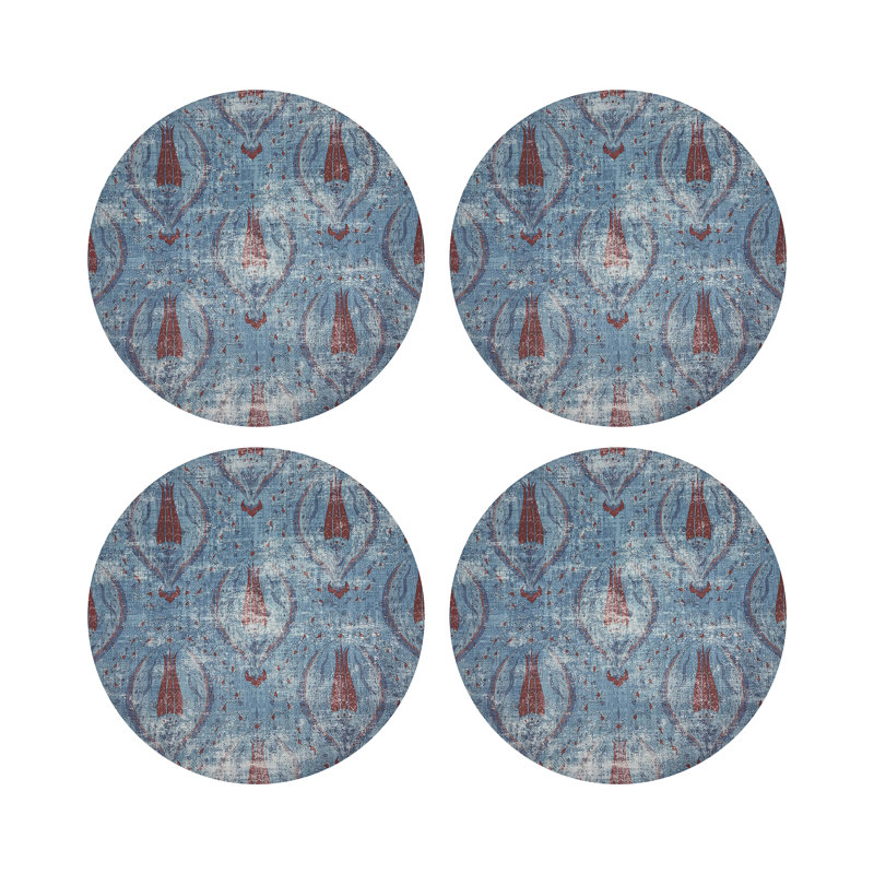 Napperon Byzantine, Bleu
