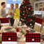 Housse de chaise FOIMAS Christmas, 4 pièces Buffalo Plaid