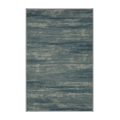 Tapis abstrait gris lavable à la machine