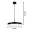 Luminaire suspendu cylindrique à 1 lumière DEL