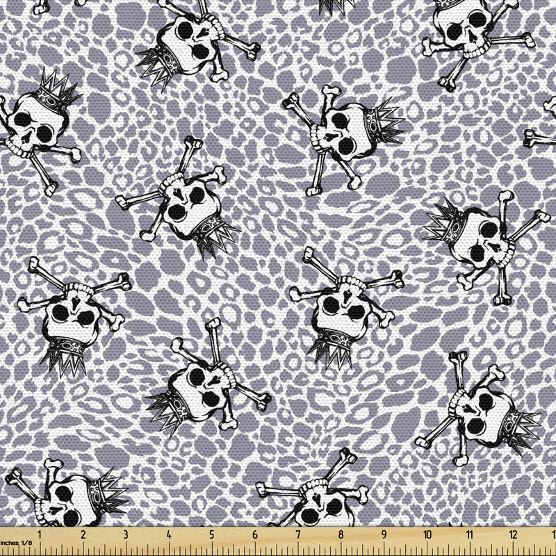 Gaul Skull Crossbones Fabric