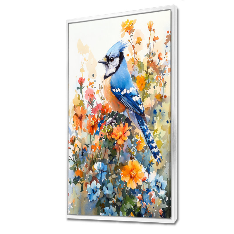 Batchelder - animaux, impressions sur toile, H 60 po x l 28 po, Impression encadrée flottante, Blanc