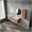 Meuble-lavabo mural 60 po avec lavabo et armoire latérale 60 po-1364819906