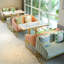 Banc rembourré en similicuir Light Luxury Cafe-100488131