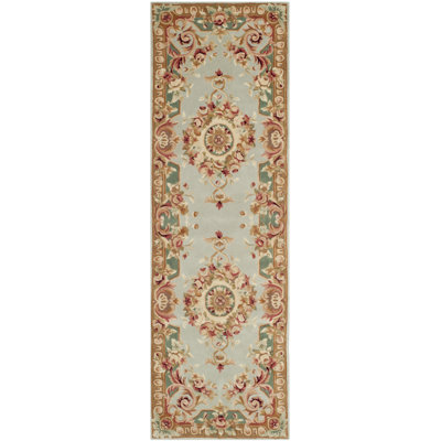 Savonnerie Hand Tufted Wool Pile Oriental Rug