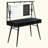 Metal Base Writing Desk with Power Outlet