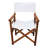 2Pcs Folding Wooden Chairs With Canvas Seat - White. And Long-Lasting, Made Of Populus Wood. Breathable Easy To Clean Canvas. High Bearing Capacity For Different Users. Foldable Storage Transport.-67890150-67890148