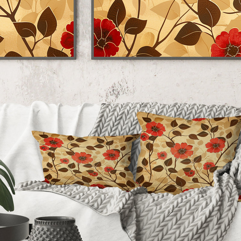 Coussin Delicate Floral Dream II - Floral, H 18 po x H 18 po