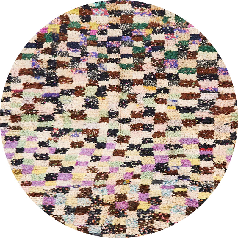 Tapis abstrait moderne 669, Rond 6 pi