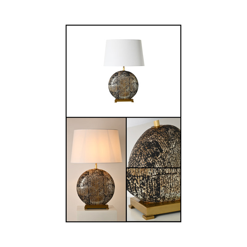 Lampe de table brune 28,34 po Genoa