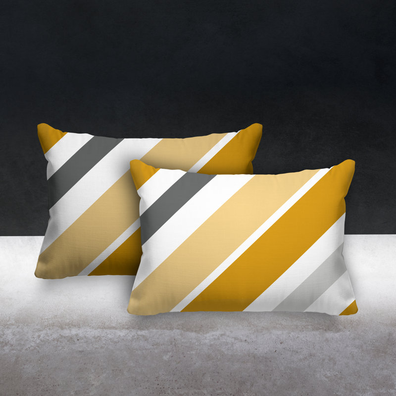 Coussin lombaire intérieur / extérieur Manda, Jaune