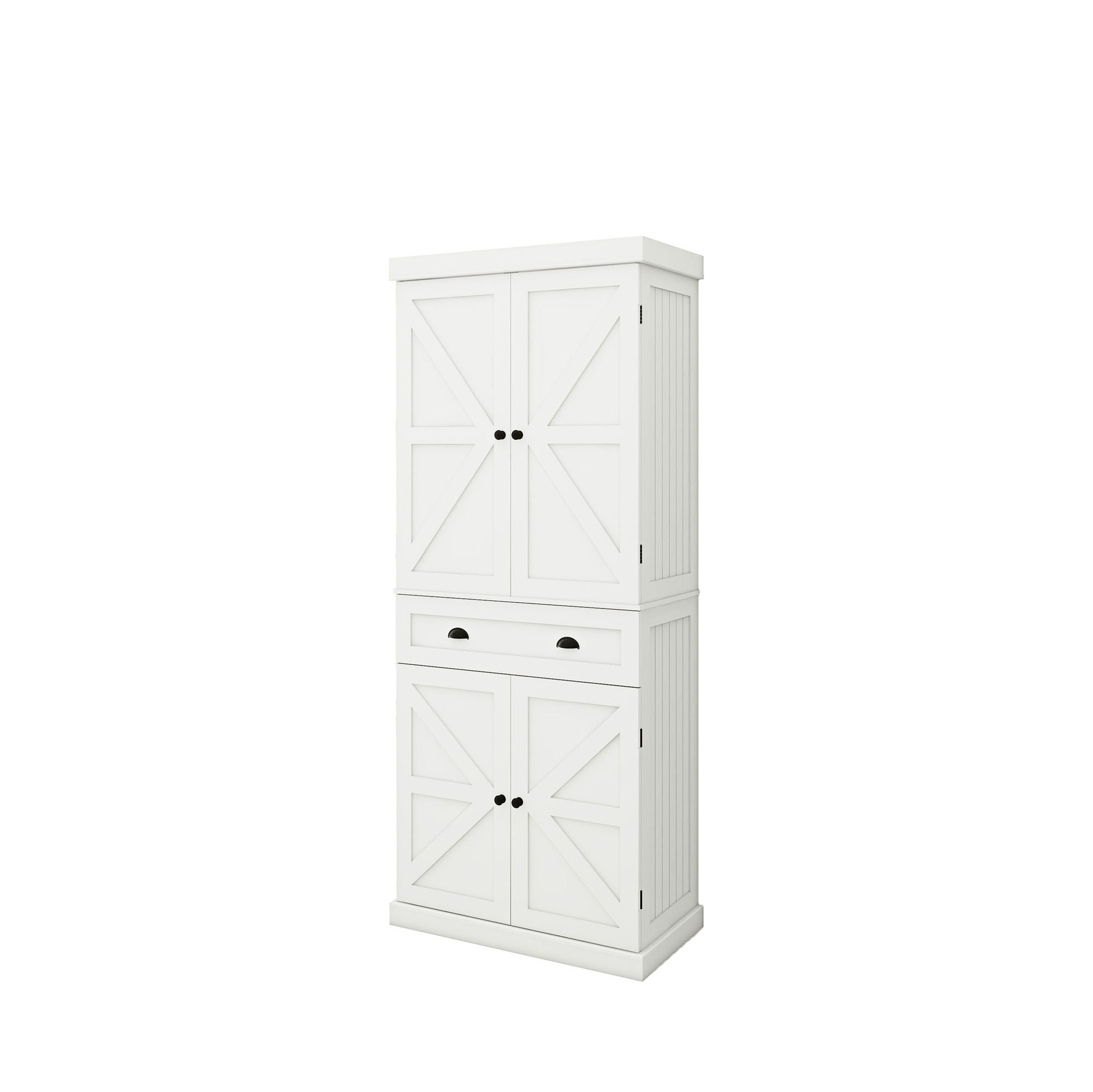 Sliding door pantry cabinet