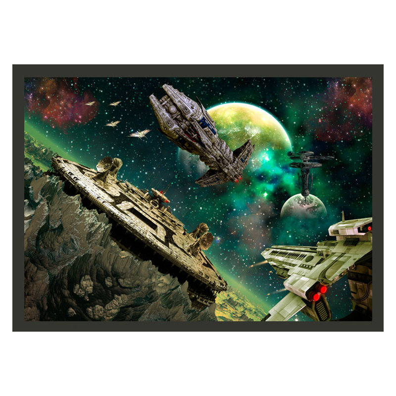 Space Fleet 2.45m x 350cm Wallpaper, 300 cm x 210 cm