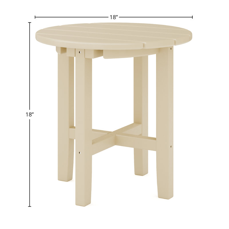 Table d'appoint ronde Iser, Sable Tybee, Sable Tybee