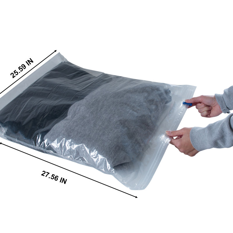 GForce Deluxe 8 Piece Roll & Pack Compression Bags in Clear