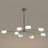 8 Heads Modern Linear Dimmable LED Chandelier 