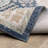 Goulart Textural Distressed Traditional Navy/ Ivory Area Rug-405405658