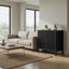 Commode 3 tiroirs 32 "avec façades cannelées-130019504