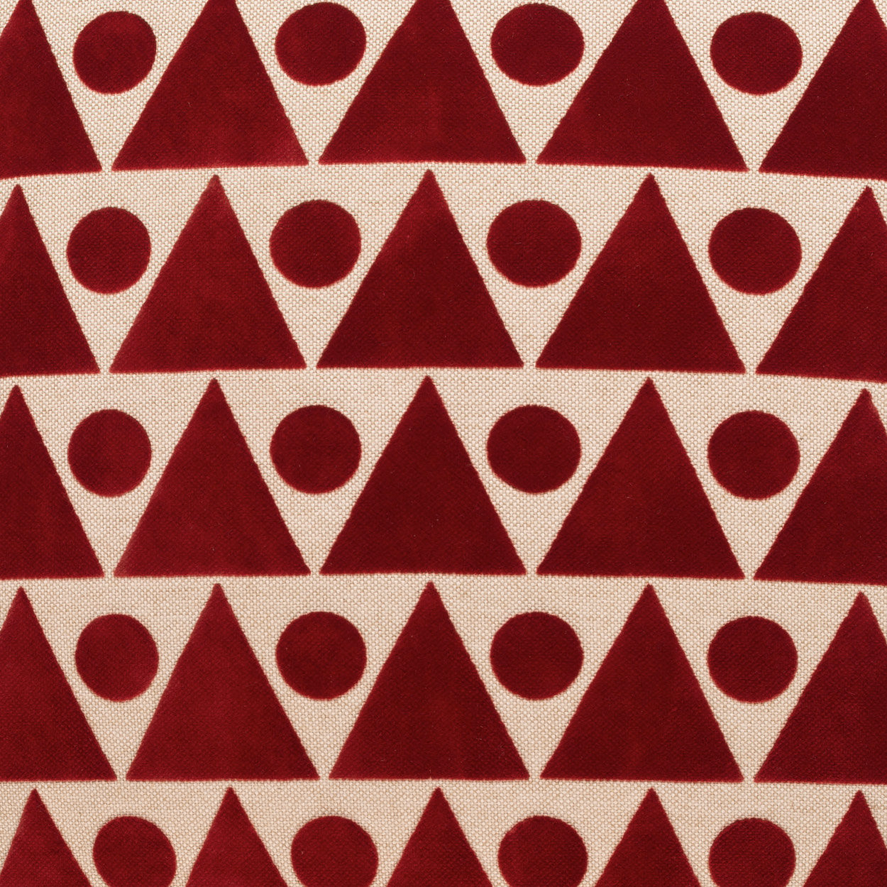 Kilo Geometric Throw Pillow, Red, Rectangle 14"H x 24"W