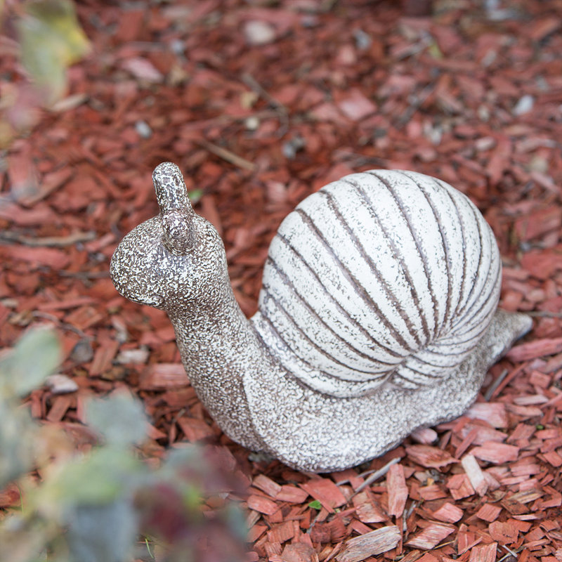 Garden Snail - Small , 12" x 6" x 9" Tall, 9.2'' H x 12'' W x 6'' D