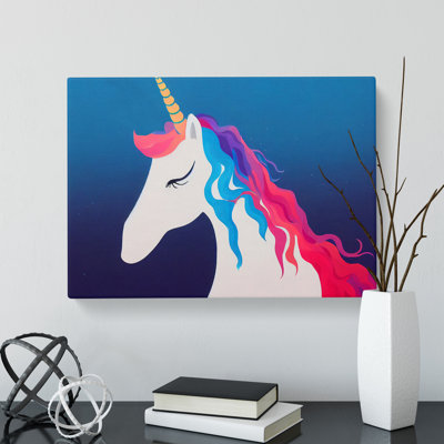 Cute Unicorn - Wrapped Canvas Print