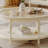 Cream-style Double-layer Round Coffee Table-124513914