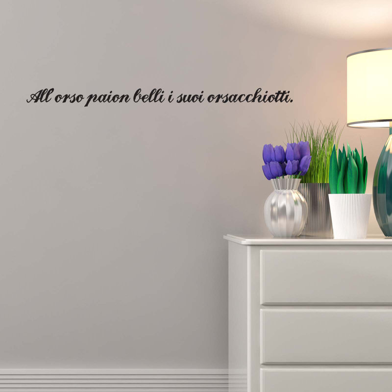 Text & Numbers Wall Decal