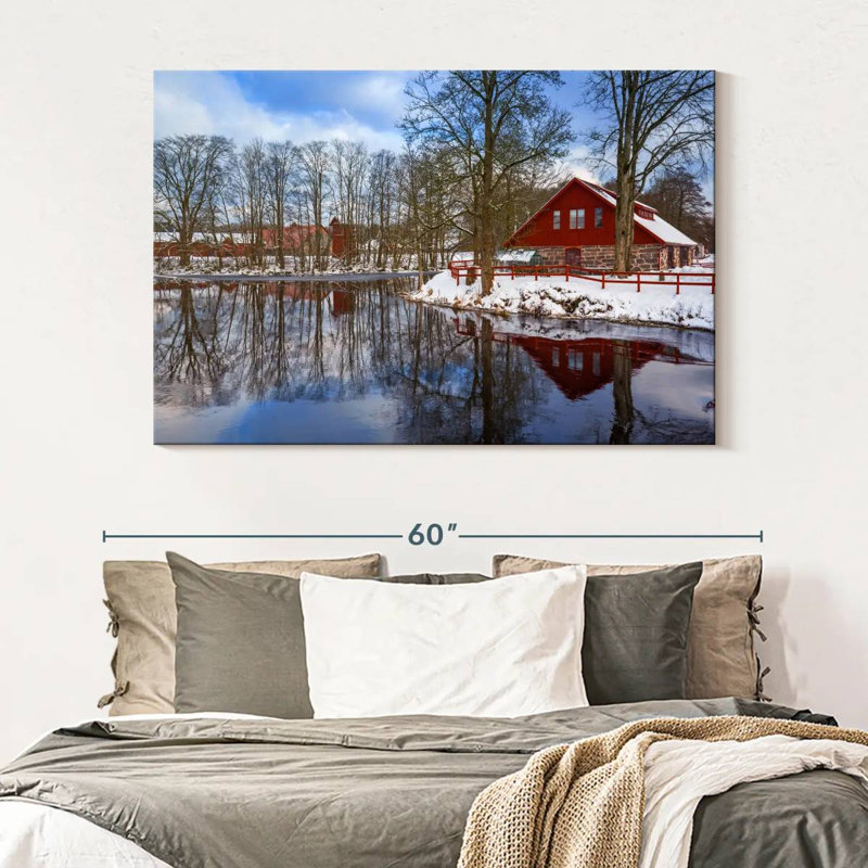 Lilie Winter Lake House, 34" H x 51" W