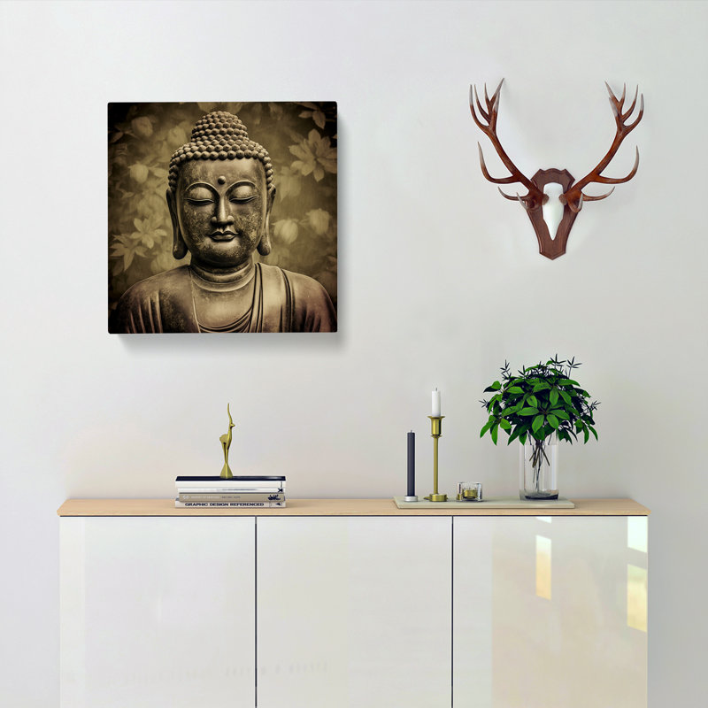 Buddha Photograph - Print, 35cm H x 35cm W x 3cm D