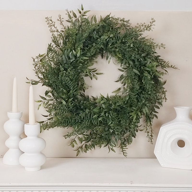 Handcrafted Faux Fern 19'' Wreath