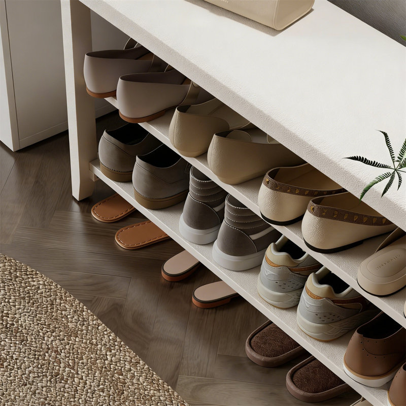 Premium Wooden Shoe Cabinet For Home, 20.4" H x 39.4" W x 11.8" D