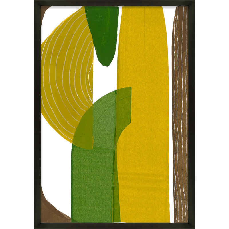Santa Monica 1 Painting by Andrea Stokes, 20" H x 14" W x 1.25" D, Black Wood