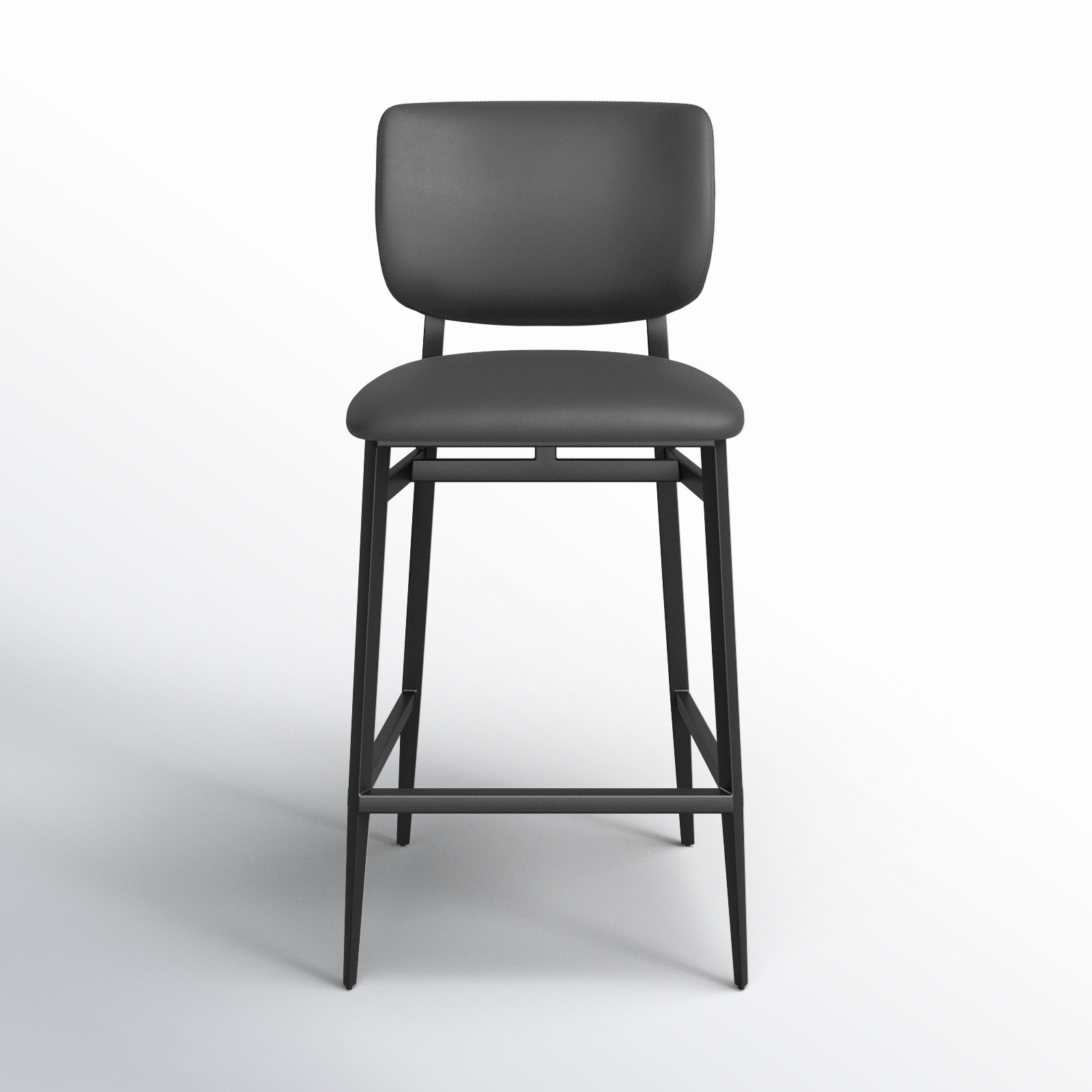 AllModern Casimer Upholstered 26.5'' Counter Stool with Metal Frame ...