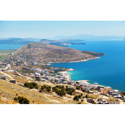 Coast In Albania by Gosiek-B - No Frame Print on Canvas