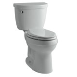 Cimarron 1.6 GPF Elongated Two-PieceToilet with Aquapiston Flush Technology and Left-Hand Trip Lever