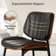 Chaises de salle à manger rembourrées en cuir de polyuréthane, chaises d'appoint pour salles à manger, cuisines et salons-109327967