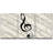 Music Note on Score Paper Musical Room Decor Gallery Wrapped Canvas 3 Piece Print Set Wall Art-56497703