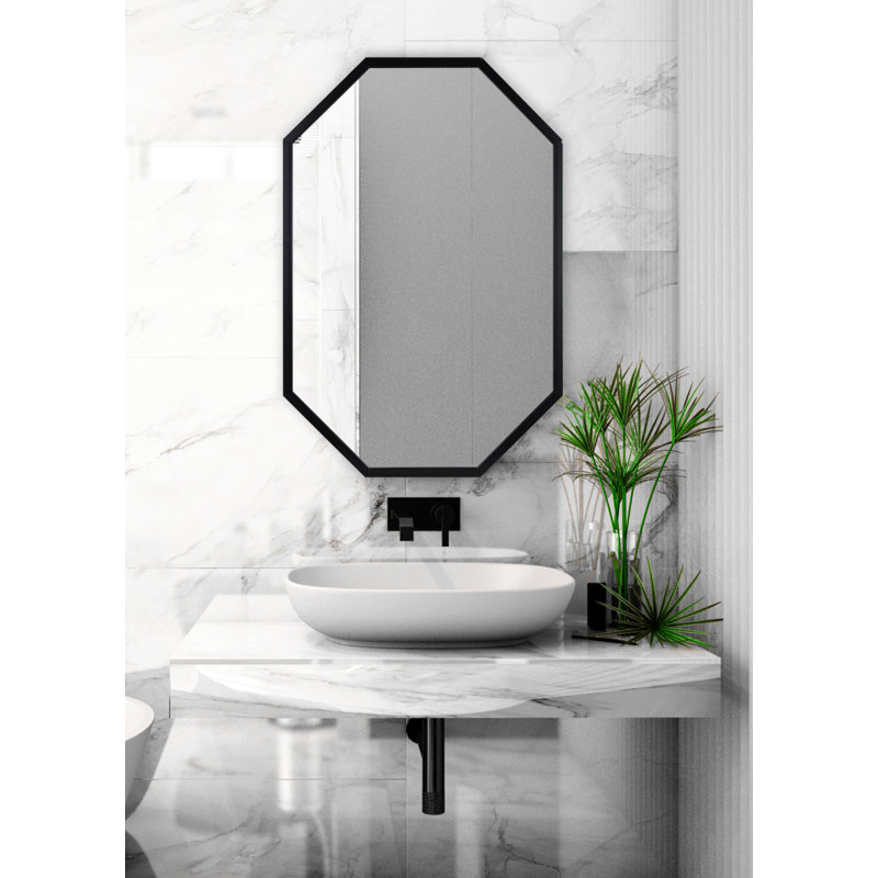 Miroir d'appoint Saleh, Noir