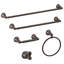 Woodhurst Wall Mount Round Closed Towel Ring Bath Hardware Accessory-36910940