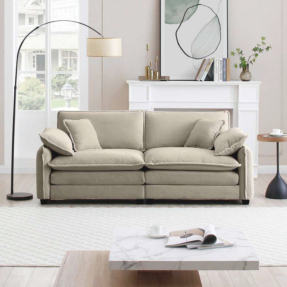 Latitude Run® Upholstered Large Deep Seat 2 Seater Sofa | Wayfair