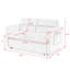 Causeuse-lit escamotable 54,5 po - Dossier réglable-344086207