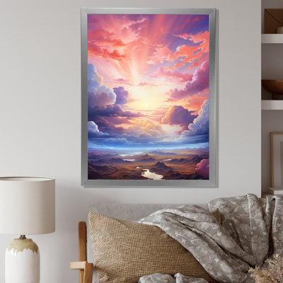 «Kawaii Clouds Landscape I», reproduction sur toile