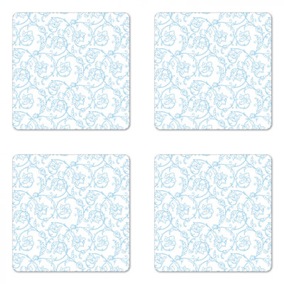 Sous-verre floral